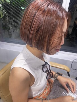 フィルムス 田町芝浦(FILMS) 暗めカラー/韓国風巻き/レイヤーカット/マロンベージュ/田町