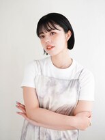 ジュール サウス 新宿南口(Joule South) ミディアムヘア/斜めバング/グレージュカラー/新宿