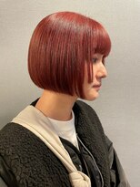 キティン 吉祥寺(kitin)&nbsp;《kitin吉祥寺》ミニボブ　パープルオレンジ　ダブルカラー