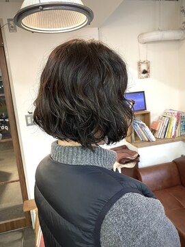 ポタム 東中野(potamu) ボブにパーマ