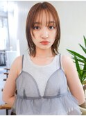 鎖骨ボブ顔まわりレイヤー