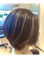 ヘアスール 高田店(HAIR SOEUR) ボブスタイルにハイライト