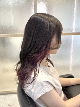 エレノア 梅田店(Eleanor) インナーカラーピンク♪