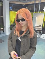 ベル(BEL)&nbsp;ブリーチ2回/オレンジカラー/レイヤーカット