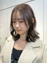 ロンドアンメゾン 原宿(Lond un Maison.)&nbsp;コテ巻き風パーマ/顔周りカット/ミディアムレイヤー[原宿]