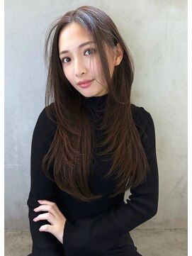 ロゼ 六甲道(ROSE) 【ROSE】レイヤーカット＿センターパート＿ロング