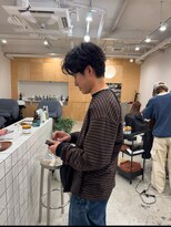 ブラウン(BROUN)&nbsp;メンズナチュラルツーブロックスタイル