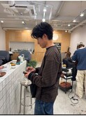 メンズナチュラルツーブロックスタイル