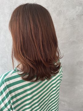 ニューカマー バイ ヘッドライト シブヤ(NEW COMER by HEADLIGHT shibuya) オレンジブラウン×ミディアムレイヤー