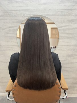 ジーナ 福岡千早(Zina) 【松本秀子】艶カラー/髪質改善トリートメント/20代３０代４０代