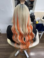 グロス 心斎橋(GLOSS)&nbsp;【シールエクステ/ハイライト】オレンジハイライト