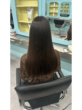 ノー バイ イオエ 西梅田(no. by ioe) ブリーチなしカラー／髪質改善/ミルクティーベージュ/小顔へア