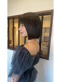 切りっぱなしボブ