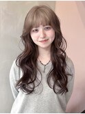 ワンブリーチ1回ダブルカラーオリーブベージュミルクティー韓国