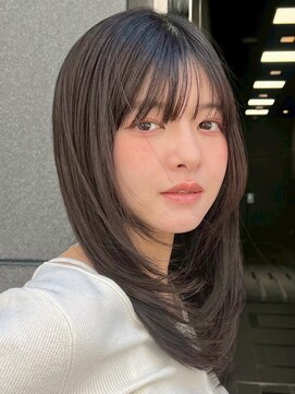 ガーデン 銀座(GARDEN) レイヤー/ミディアム/韓国風/顔まわりカット/ハッシュカット