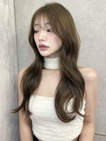 ルームバイシー 新宿(Loom. by Sea)&nbsp;アプリコットオレンジ×くびれヘア[夏/美髪/グレージュ]