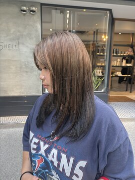 シェル(SHEL+L) beige×black【HARUNA】