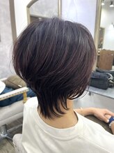 フェリテ 柏(Ferite) ★ 深みカラーで魅せる、ツヤ感ショートウルフ★