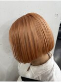 ペールオレンジ/ボブ