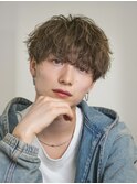 ラウンド波巻きツイストスパイラルマッシュメンズマッシュ