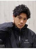 爽やかメンズショートツイストスパイラル眉毛カット