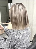 【GEEKS渋谷】冬カラー/バレイヤージュ/伸ばしかけボブ/20代30代