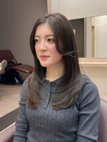 シュク 高円寺(SYUK)&nbsp;加藤【高円寺】レイヤーカット/内巻き/アッシュグレージュ