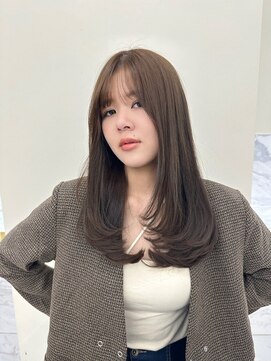 シェノン サントル(CHAINON CENTRE) 梅田/黒髪/クラゲヘアー/オリーブグレー/小顔/ココアベージュ