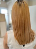 プレミアム髪質改善カラートリプルヘアエステ