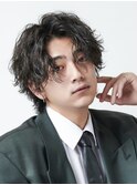 ミディアムスパイラルセンターパート波巻きツイスパ