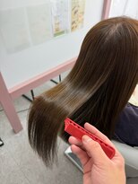ランプシー 鹿児島中央(Lampsi) ハッシュカットグレージュデザインカラー鹿児島中央