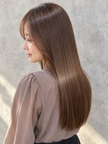ビューティースペースラルジュヘアー(Beauty Space Large hair)&nbsp;髪質改善×ブラウンストレートロング艶感