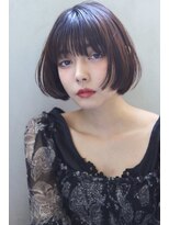 ラエティス(Laetus)&nbsp;大人ボブ/上品バイオレットグレージュ/暗髪/縮毛矯正/髪質改善