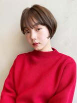 アイティー バイ アルバム 浦和店(IT by ALBUM)&nbsp;ショートボブ_オリーブカラーハイライトカラー_47003