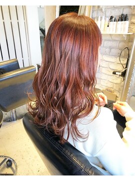 ヘアー アトリエ エゴン(hair atelier EGON) 大注目のオレンジ系カラー