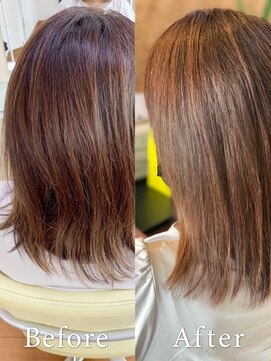 アークスヘアー ライトべージュヘルシーレイヤーナチュラルストレート