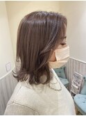 透け感たっぷりラベンダーベージュカラー