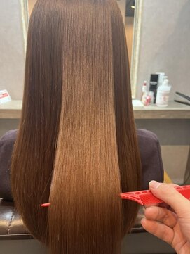 イーラヘアー(ERA HAIR) 極上髪質改善Tr×ブラウンツヤ髪ストレート×ブリーチなしカラー