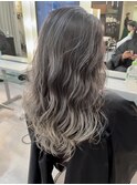 スモークシルバー バレイヤージュ