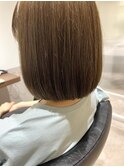 【鮫嶋】収まり◎カーキベージュ×ぶるっとボブ