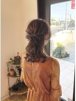 アッドランプ ヘアー 柳津店(add Lamp hair) ゆるふわハーフアップ