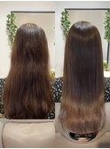 【Before→After】髪質改善トリートメント/リンゴ幹細胞