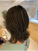 白髪ぼかしハイライト