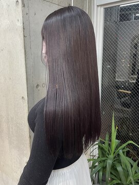 ラニヘアサロン(lani hair salon) 【酸性ストレート】クオラインストレート×ピンクブラウン