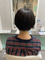 ヘアーアンドブック マルキーズ(hair&book marqise) 襟足ぎりぎり丸みショート