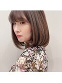 《HELLO'S 栄町店》 前髪パーマ × ボブ 【佐藤 翔太】