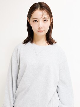 オンク 新宿(onk) 黒髪/グレーベージュ/レイヤーロング/前髪パーマ[新宿駅]