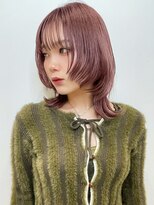 トルネード(TORNADO) 外ハネウルフ フェイスレイヤー ピンクバイオレットt1130