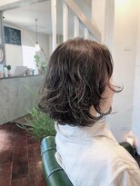 リンネ ヘアサロン(linne hairsalon) カーリーミディアム×細めハイライト