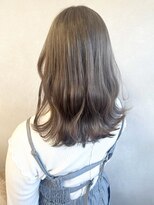 ミュラ(mulah)&nbsp;透明感抜群ブリーチカラー＊明るめアッシュベージュくびれヘア